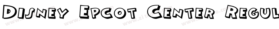 Disney Epcot Center Regular字体转换